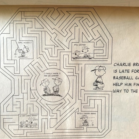 Vintage 1997 Peanuts Activity Tablet - Unused Pages - Snoopy & Woodstock - Picture 7 of 13